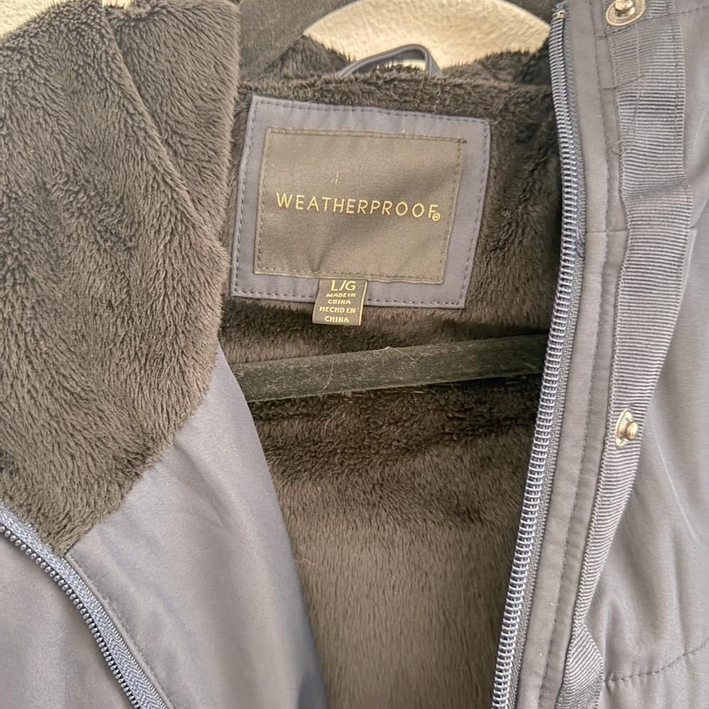 Weatherproof Navy Rain Jacket - Picture 3 of 4